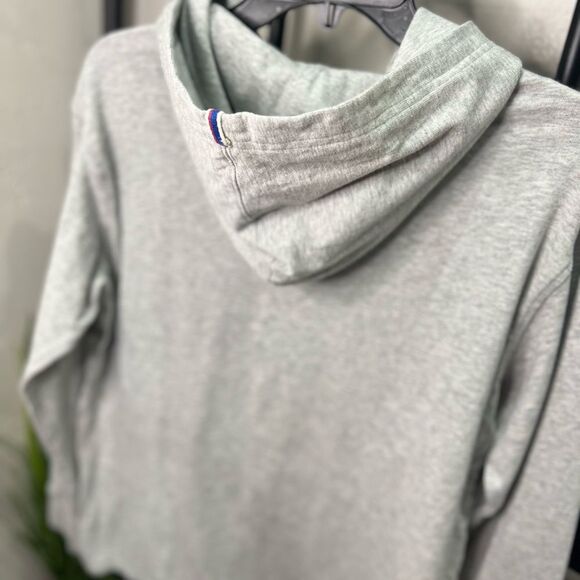 Champion Light Gray Hoodie with Colorful Logo Size Small - Picture 4 of 16